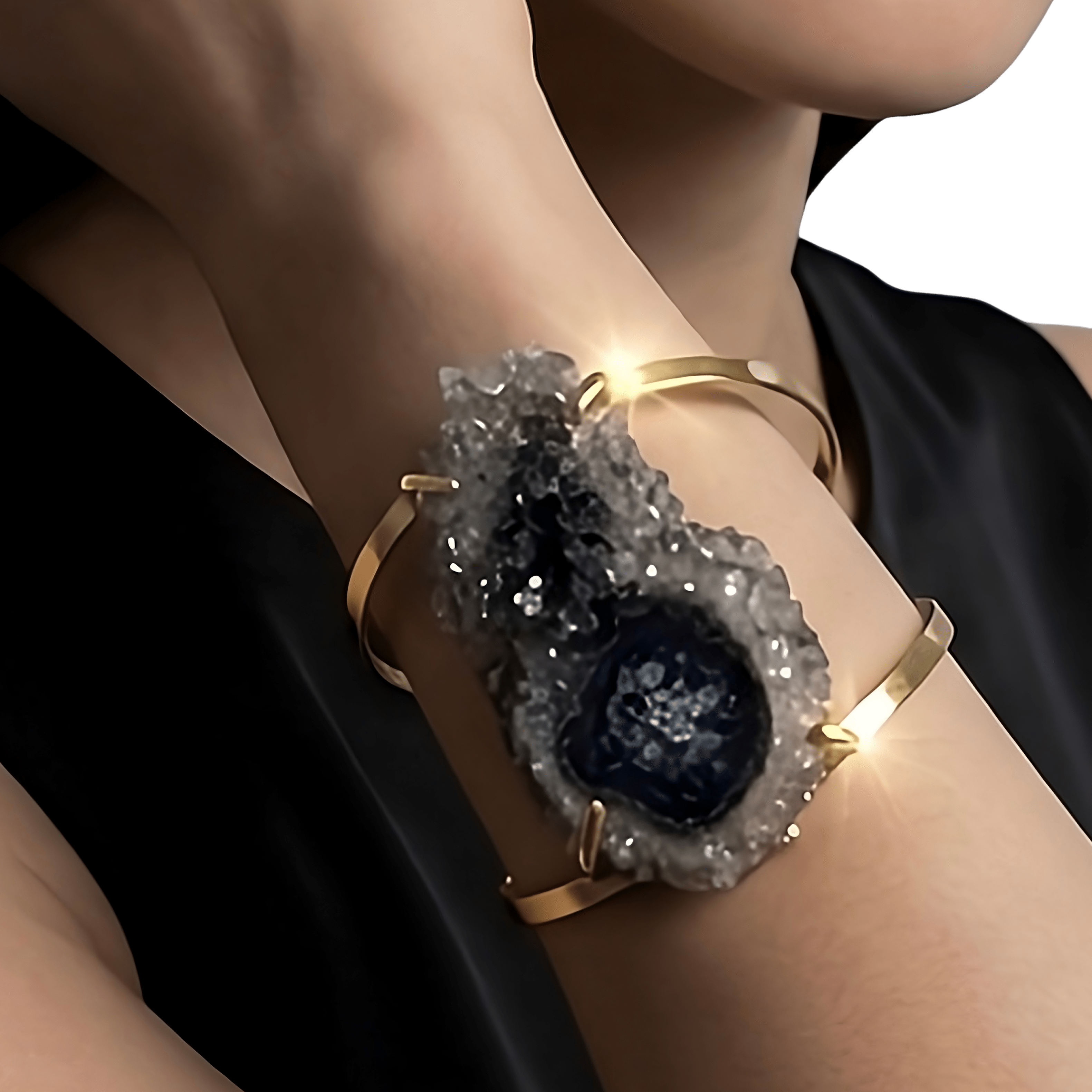 Bracelet with Stalactite of Amethyst